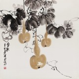 王寶欽 玄關(guān)四尺斗方《金秋》當(dāng)代花鳥牡丹畫名家（詢價）