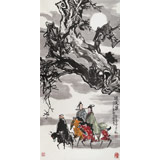 國家一級美術師王永剛 四尺《游俠圖》(詢價)