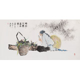 北京美協(xié)張春奇 四尺《時珍問藥尋百草》（詢價）