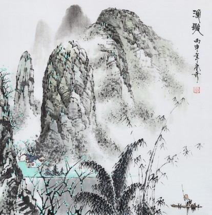 北京美協(xié)張春奇 四尺斗方《漁歌》（詢價）