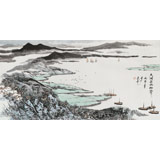 北京美協(xié)張春奇 四尺《太湖春雨細(xì)霏霏》（詢價(jià)）