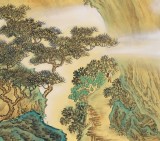 【已售】何實 四條屏《四時山水》吉林著名山水畫家