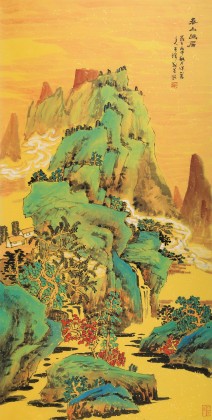 遼寧美協谷春鋼 三尺《春山幽居》