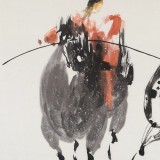 國家一級美術師王永剛 四尺《紅鬃烈馬》(詢價)