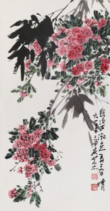 已故山野派繪畫大家鄒友蒸《幽姿淑態弄春晴》 1991年作