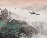 諸葛立軒 三尺《湖光春色圖》 廣西美協會員