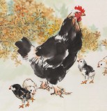 王向陽(yáng) 四尺《母子情深》 當(dāng)代著名畫(huà)家（詢價(jià)）