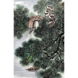 王凌云 四尺三開(kāi)《江南水鄉(xiāng)》 運(yùn)河藝術(shù)研究院院長(zhǎng)（微信詢價(jià)）