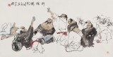 庾超然 四尺《醉仙圖》 黃鶴樓書畫院院長