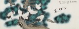 【已售】凌雪 小六尺《松鶴延年》 北京美協會員