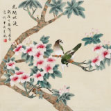 凌雪 四尺斗方《花開爛漫》 北京美協會員