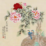 凌雪 四尺斗方《花開富貴》 北京美協會員