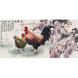 【已售】向士平 四尺《五德圖》三峽大學藝術學院教授