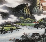 張慧仁 四尺《春山云起》 廣西山水畫家協(xié)會(huì)常務(wù)理事