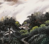 張慧仁 四尺《翠峰連云起》 廣西山水畫家協(xié)會(huì)常務(wù)理事