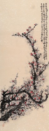 名家李明成大四尺精品《梅花圖》
