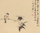 皇甫小喜 四尺《新栽瘦竹小園中》 河南著名花鳥畫家