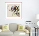凌雪 四尺斗方《秋菊芬芳》 北京美協會員