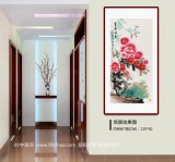 【已售】王寶欽 三尺《富貴同春》 當代花鳥牡丹畫名家（詢價）
