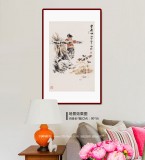 楊西沐 四尺三開《豐年曲》 中國美術(shù)家協(xié)會會員（詢價）
