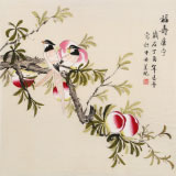 凌雪 四尺斗方《福壽康寧》 北京美協會員
