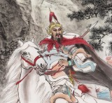 鄒本財 四尺館藏精品岳飛像《忠烈千秋》 公主嶺市美協常務副主席