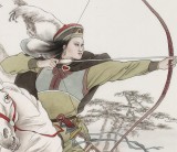鄒本財(cái) 四尺館藏精品《響鈴公主狩獵圖》公主嶺市美協(xié)常務(wù)副主席