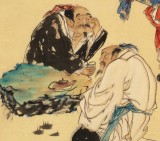 南海禪寺 妙林居士 四尺《品茗論道》