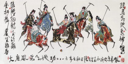 王永剛 四尺《大唐風(fēng)采》 國家一級美術(shù)師（詢價(jià)）