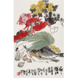 王永剛 四尺三開《歲歲重陽 今又重陽》 國家一級美術師（詢價）