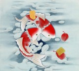 凌雪 四尺《年年有余》 北京美協(xié)會(huì)員