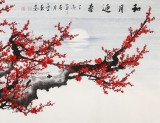 何華賢 小六尺《和月迎春》 潁淮書畫名家