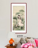劉金前 三尺《夏日荷塘》 著名仕女畫家