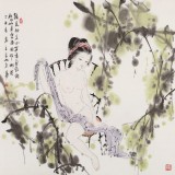 李立辰 四尺斗方《豆蔻年華》河北著名仕女畫家（詢價）