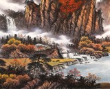 張慧仁 小八尺《金秋神韻圖》 廣西山水畫家協會常務理事
