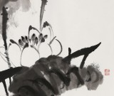 李紹山 三尺《荷風送香氣》 花鳥畫名家