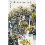 譚良干 大三尺《遠山相從久不去》 貴州山水畫名家