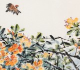 【已售】曲逸之 三尺《十分春色》 河南省著名花鳥畫家
