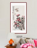 曲逸之 四尺《春生何處暗周游》  河南省著名花鳥(niǎo)畫(huà)家