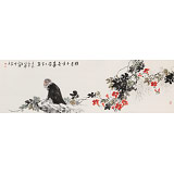 王向陽 祝壽《猴送千重喜 壽當二百年》 中國美術(shù)家協(xié)會會員（詢價）