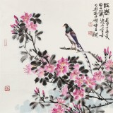 【已售】曲逸之 四尺斗方《江南早春》 河南省著名花鳥畫家