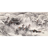 趙金鸰 四尺《趕年集》清華美院高研班導師（詢價）