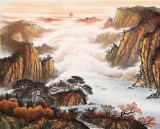 張慧仁 小八尺《秋山曙色》 廣西山水畫家協會常務理事
