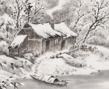 劉金河 四尺斗方《晚來天欲雪》 中美協(xié)會員（詢價）