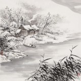 劉金河 四尺斗方《晚來天欲雪》 中美協(xié)會員（詢價）