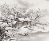 劉金河 四尺斗方《晚來天欲雪》 中美協(xié)會員（詢價）
