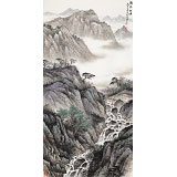 劉金河 四尺《清泉出岫》 中美協(xié)會員（詢價(jià)）