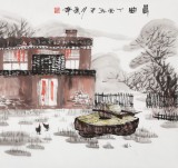 【已售】張春奇 三尺《晨曲》 徐悲鴻紀念館藝術中心理事