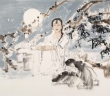 楊西沐 四尺《雪月風清》 中國美術家協會會員（詢價）