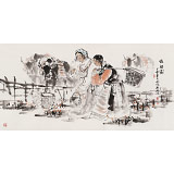 楊西沐 四尺《牧歸圖》 中國美術家協會會員（詢價）